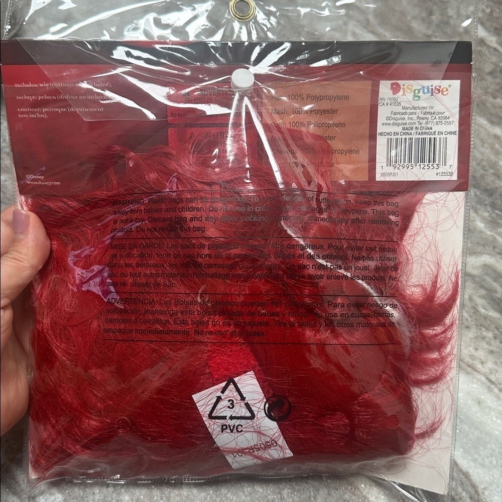 NWT Disney Descendants Red Wig Halloween Costume Accessory - Picture 7 of 7